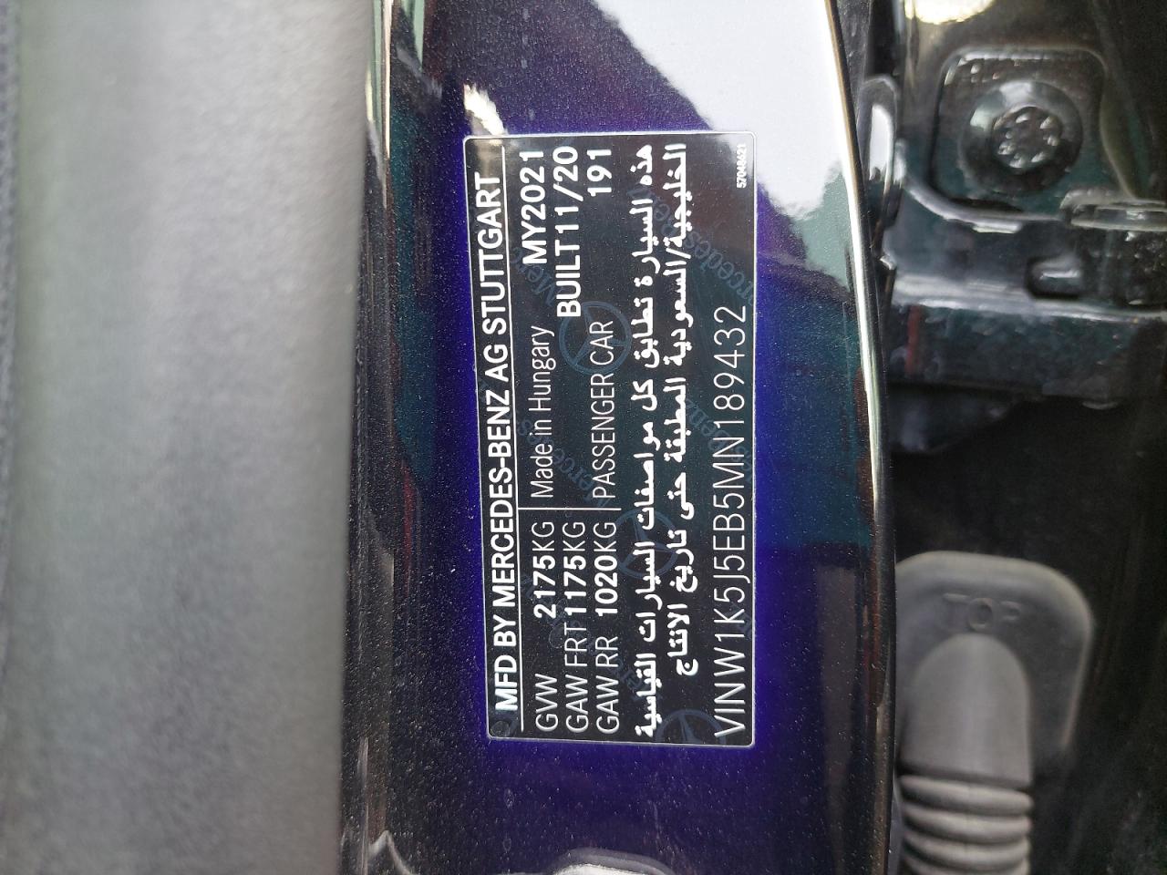 2021 MERCEDES BENZ CLA 45 AMG